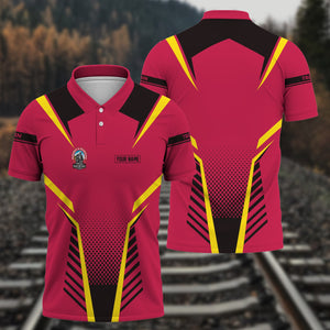 Railspirit Personalized Durango And Silverton Narrow Gauge Railroad Polo Shirt Unisex Train Shirt All Over Print
