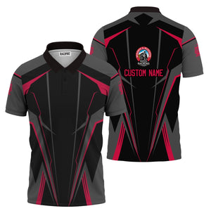 Railspirit Personalized Durango And Silverton Narrow Gauge Railroad Polo Shirt Lightning-Edge Design Train Shirt For Railroad Lovers