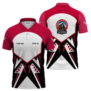 Railspirit Personalized Durango And Silverton Narrow Gauge Railroad Polo Shirt Vibriant Style with Custom Position Train Shirt