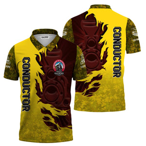 Railspirit Personalized Durango And Silverton Narrow Gauge Railroad Polo Shirt Blazing Style with Custom Position Train Shirt