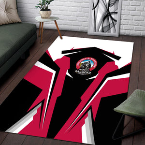 Railspirit Personalized Durango And Silverton Narrow Gauge Railroad Area Rug Strong Line Style  Train Area Rug Gift Idea For Train Lover