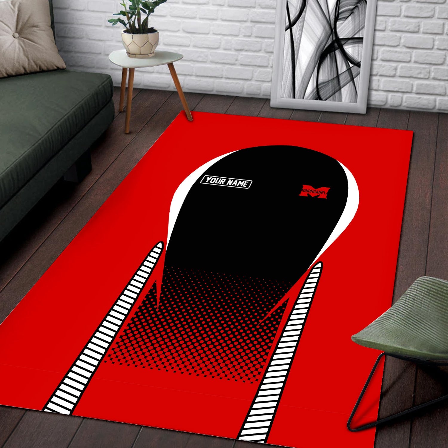 Railspirit Personalized Monongahela Railroad Area Rug All Over Printed Rug