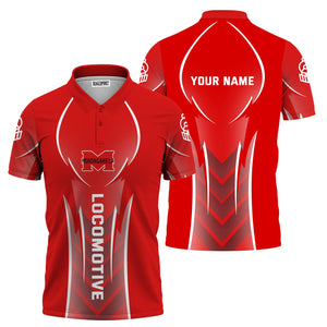 Railspirit Personalized Monongahela Railroad Polo Shirt Striking Line Style Train Shirt For Locomotive Lovers