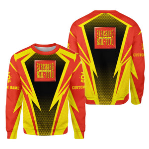 Railspirit Personalized Strasburg Railroad Sweatshirt Lightning Graphic Style Shirt Gift Idea For Train Lover