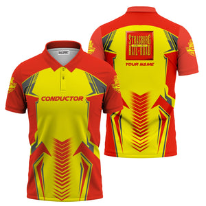 Railspirit Personalized Strasburg Railroad Polo Shirt Standout Style with Custom Position Train Shirt