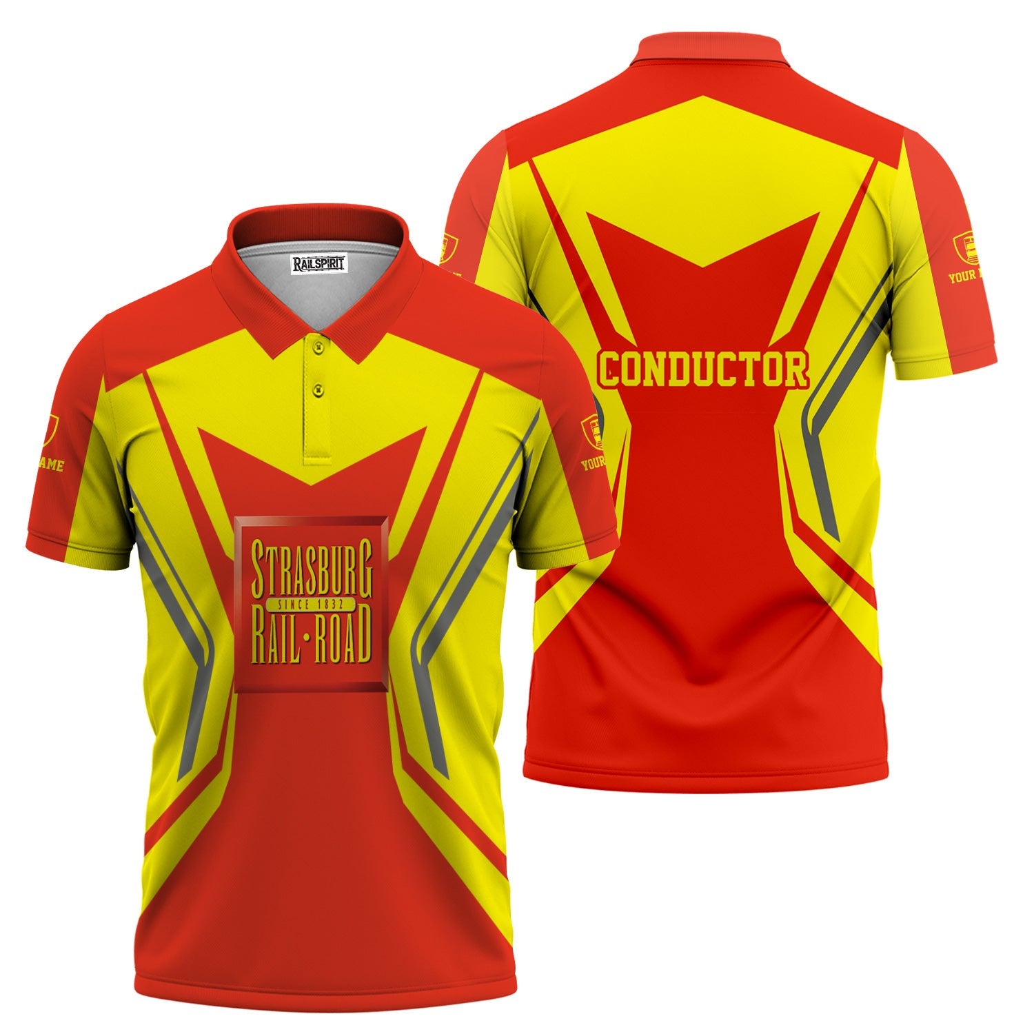 Railspirit Personalized Strasburg Railroad Polo Shirt Unique Style with Custom Job Train Shirt