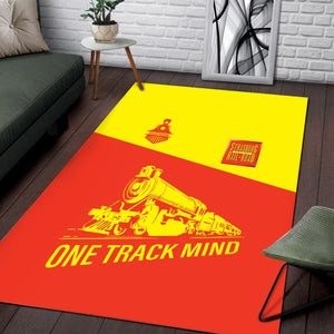 Railspirit Personalized Strasburg Railroad Area Rug One Track Mind Train Rug Gift Idea For Train Lover