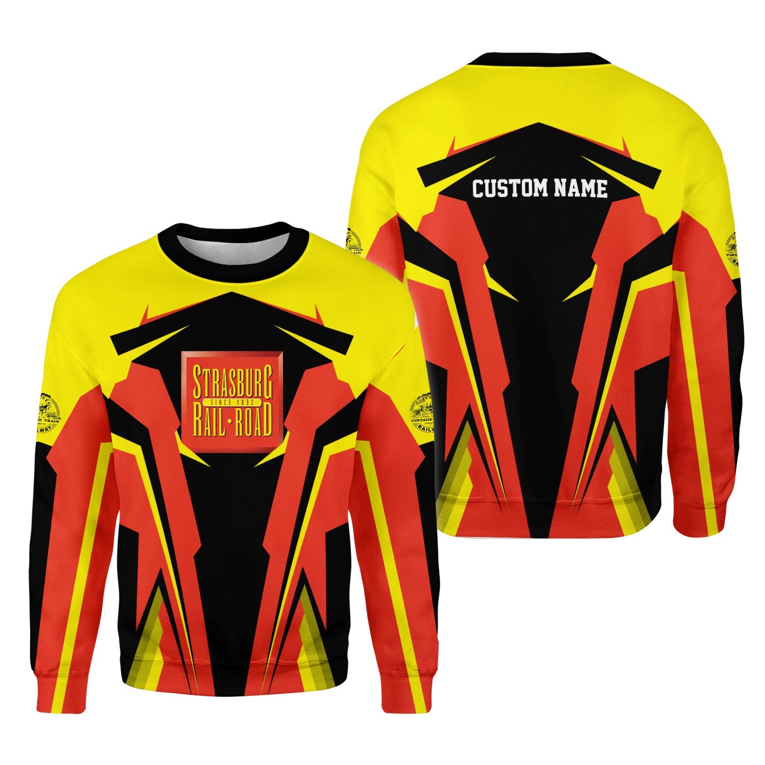 Railspirit Personalized Strasburg Railroad Sweatshirt Strong Line Style Train Unisex Shirt All Over Print