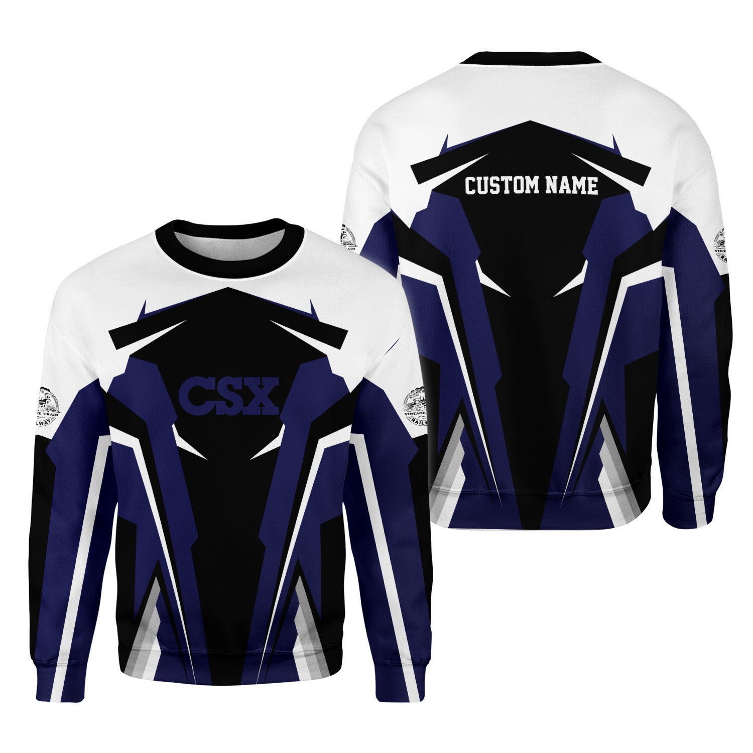 Railspirit Personalized CSX Transportation Railroad Sweatshirt Strong Line Style Train Unisex Shirt All Over Print