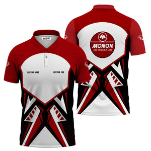 Railspirit Personalized Monon Railroad Polo Shirt Vibriant Style with Custom Position Train Shirt