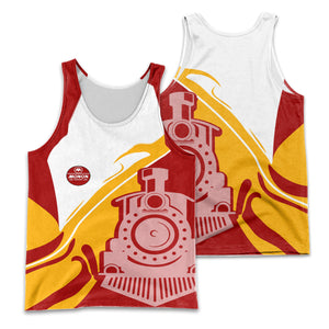 Railspirit Personalized Monon Railroad Men Tank Top Flame-Inspired Style Shirt Gift Idea For Train Lovers