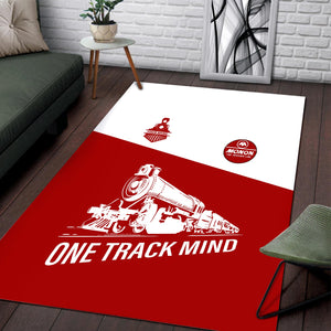 Railspirit Personalized Monon Railroad Area Rug One Track Mind Train Rug Gift Idea For Train Lover