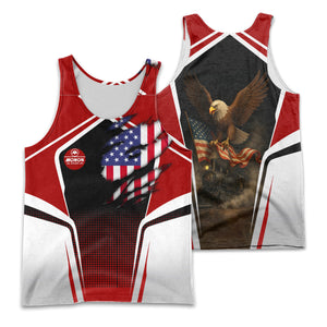 Railspirit Personalized Monon Railroad Men Tank Top American Eagle Vintage Train Shirt