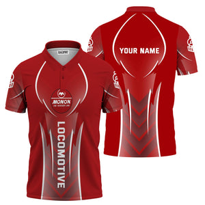 Railspirit Personalized Monon Railroad Polo Shirt Striking Line Style Train Shirt For Locomotive Lovers