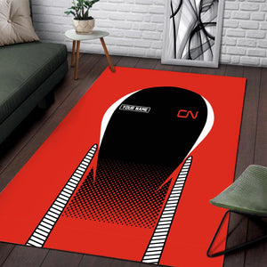 Railspirit Personalized Canadian National Railroad Area Rug All Over Printed Rug