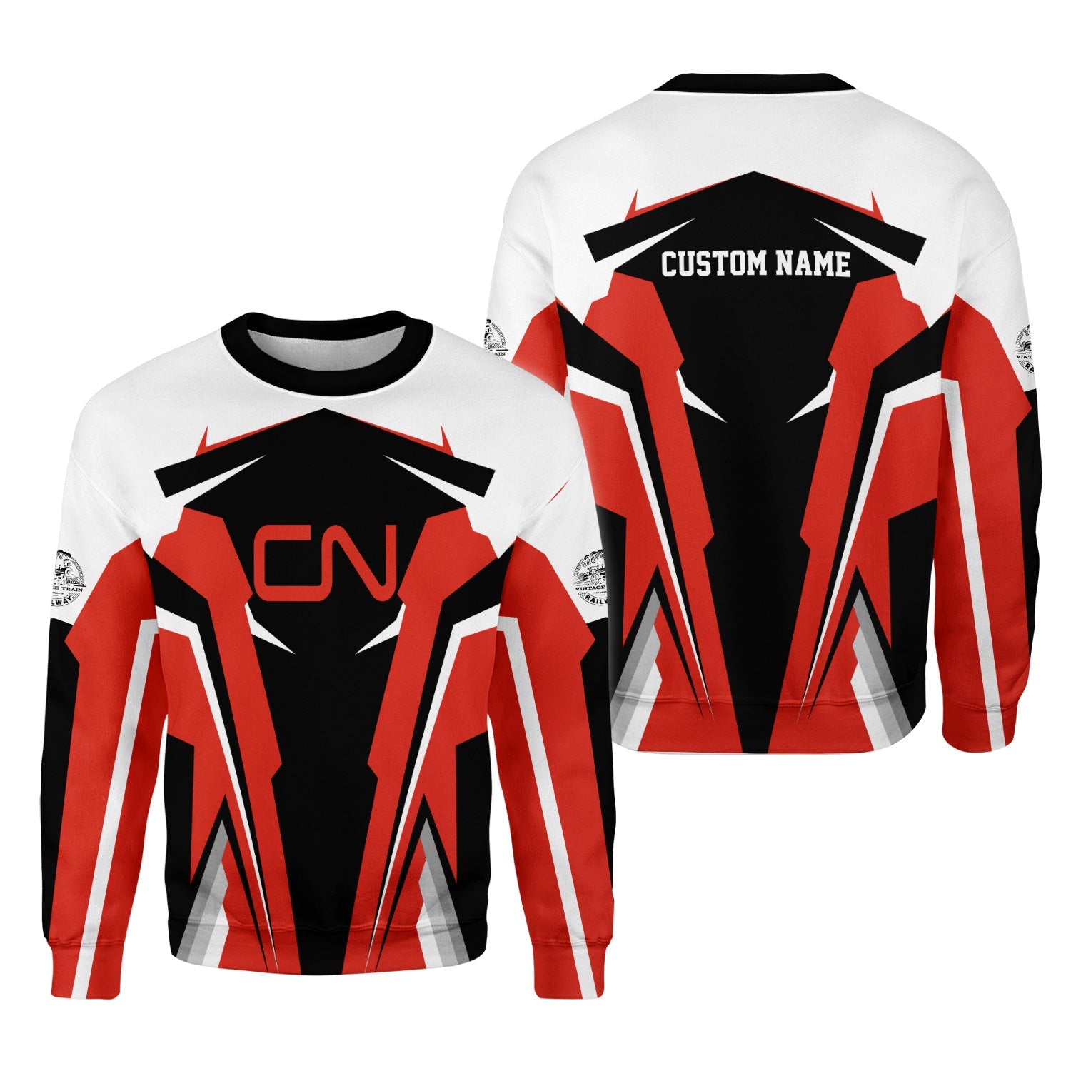 Railspirit Personalized Canadian National Railroad Sweatshirt Strong Line Style Train Unisex Shirt All Over Print