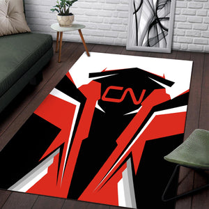 Railspirit Personalized Canadian National Railroad Area Rug Strong Line Style Train Area Rug Gift Idea For Train Lover