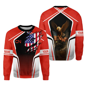 Railspirit Personalized Canadian National Railroad Sweatshirt American Eagle Vintage Train Shirt