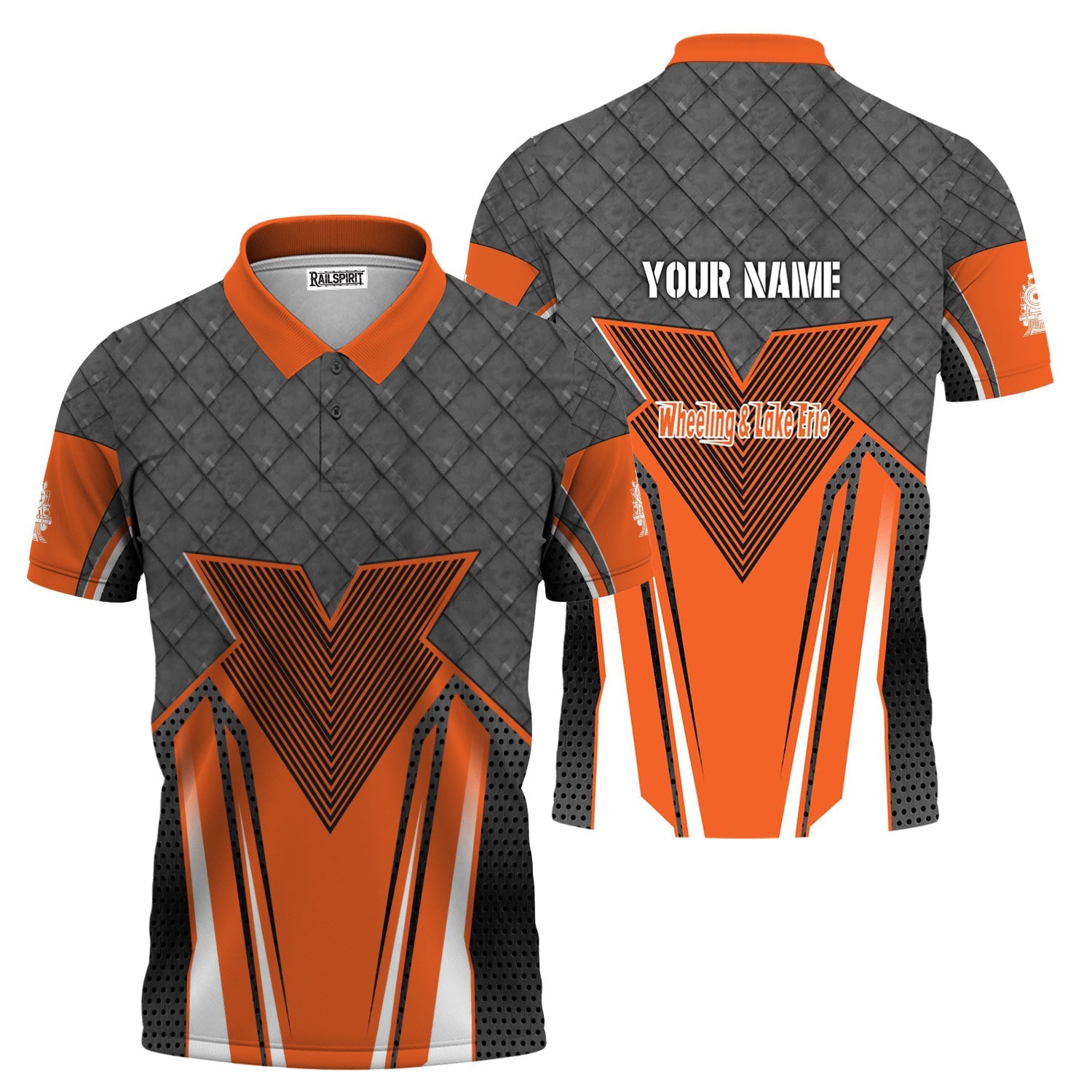 Railspirit Personalized Wheeling And Lake Erie Railroad Polo Shirt Rugged Steel Vibes Train Shirt All Over Print