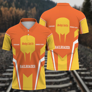 Railspirit Personalized Wheeling And Lake Erie Railroad Polo Shirt Custom Year Railroader Shirt Gift Idea For Train Lover