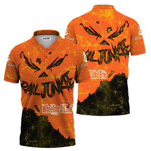 Railspirit Personalized Wheeling And Lake Erie Railroad Polo Shirt Torn Graphic Style Train Shirt For Rail Junkie