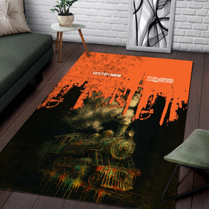 Railspirit Personalized Wheeling And Lake Erie Railroad Area Rug Vintage Train Art Style Rug For Locomotive Fans