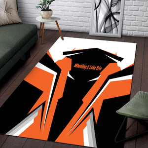 Railspirit Personalized Wheeling And Lake Erie Railroad Area Rug Strong Line Style  Train Area Rug Gift Idea For Train Lover