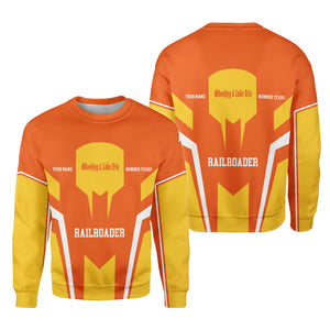 Railspirit Personalized Wheeling And Lake Erie Railroad Sweatshirt Custom Year Railroader Shirt Gift Idea For Train Lover