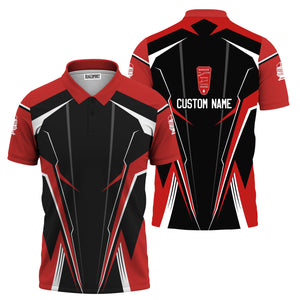 Railspirit Personalized Bangor And Aroostook Railroad Polo Shirt Lightning-Edge Design Train Shirt For Railroad Lovers