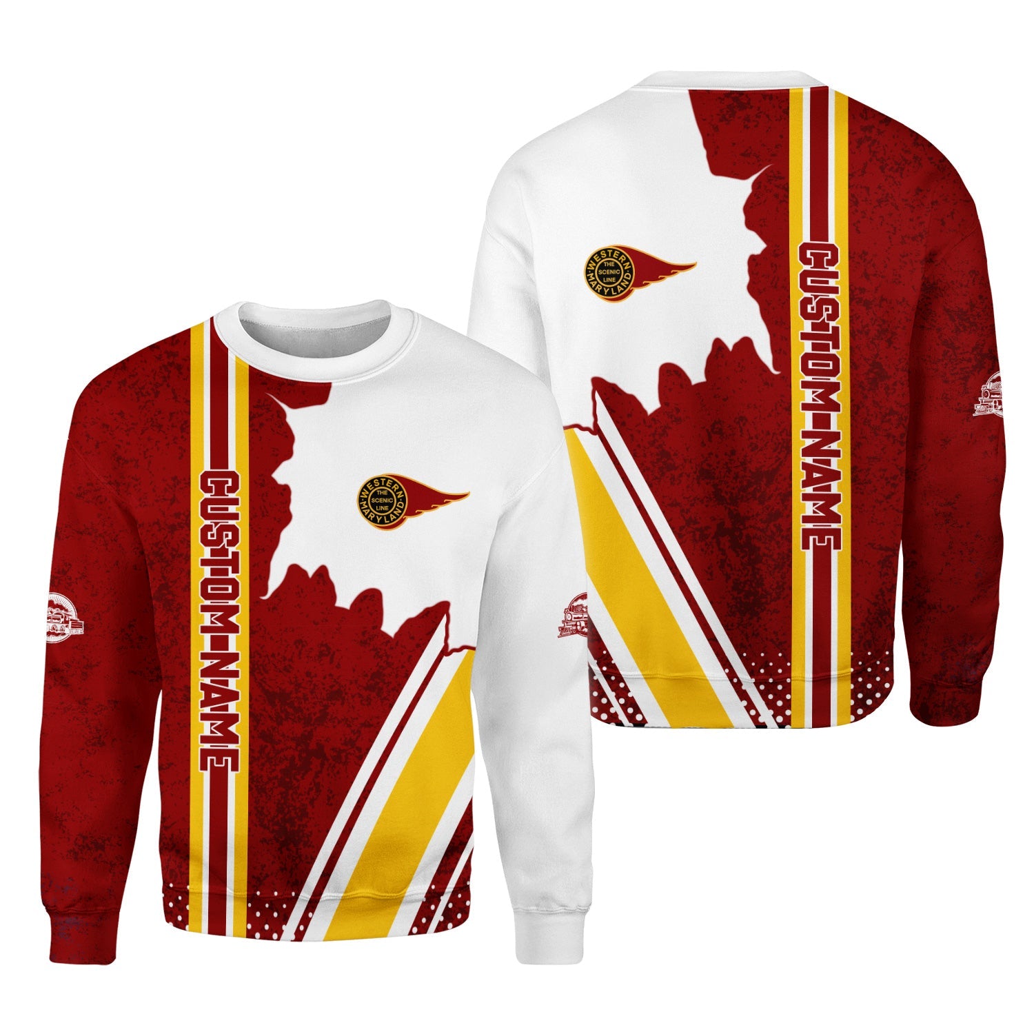 Railspirit Personalized Western Maryland Railway Sweatshirt All Over Printed Unisex Shirt