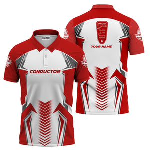 Railspirit Personalized Bangor And Aroostook Railroad Polo Shirt Standout Style with Custom Position Train Shirt