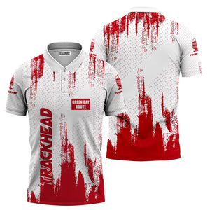 Railspirit Personalized Green Bay & Western Railroad Polo Shirt Paint Impact Design Train Shirt for Trackhead