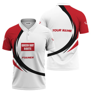 Railspirit Personalized Green Bay & Western Railroad Polo Shirt Unique Graphic Style Shirt For Train Enthusiasts