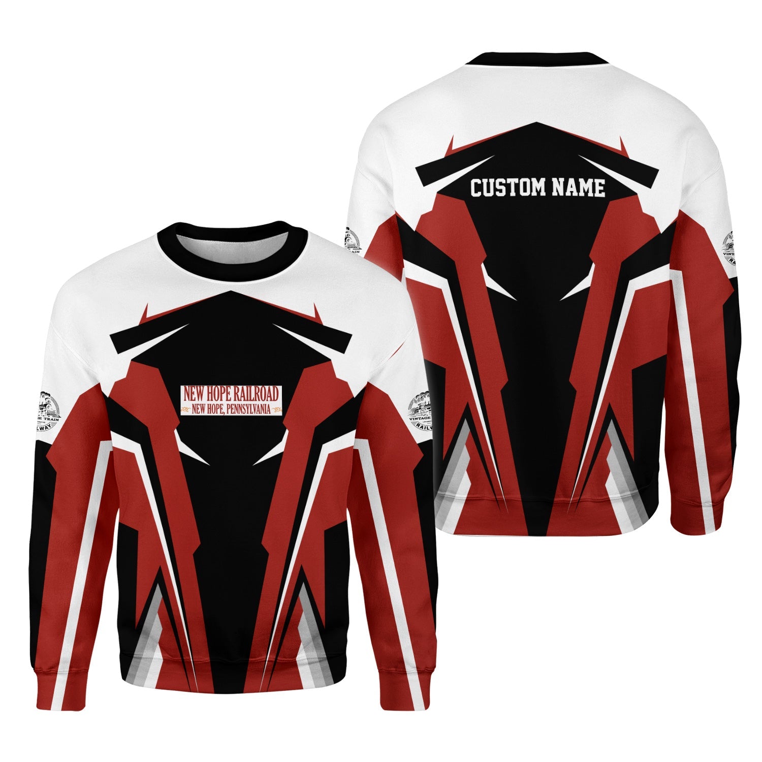 Railspirit Personalized New Hope Railroad Sweatshirt Strong Line Style Train Unisex Shirt All Over Print