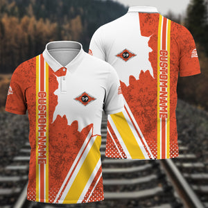 Railspirit Personalized Texas and Pacific Railway Polo Shirt All Over Printed Unisex Shirt