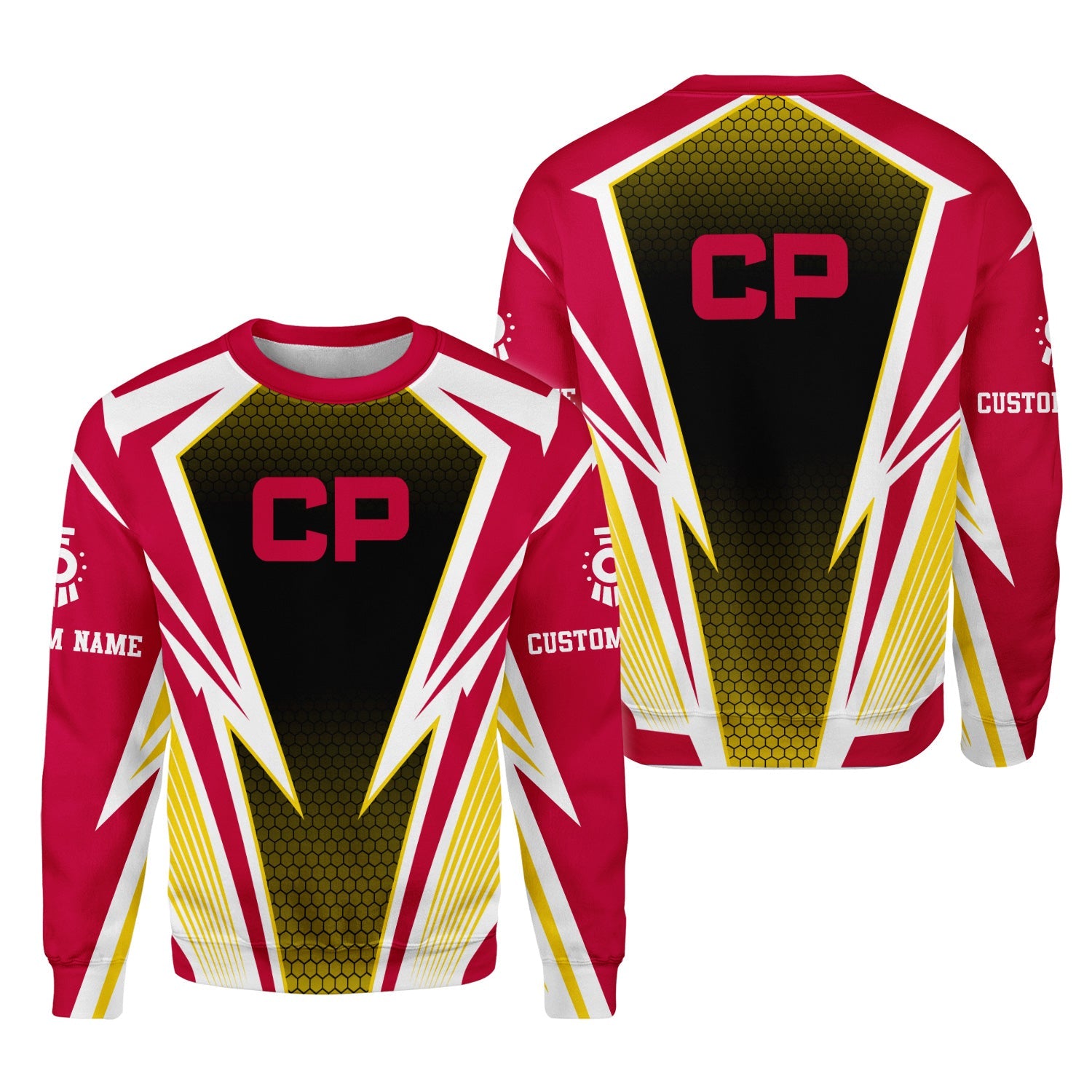 Railspirit Personalized Canadian Pacific Railroad Sweatshirt Lightning Graphic Style Shirt Gift Idea For Train Lover