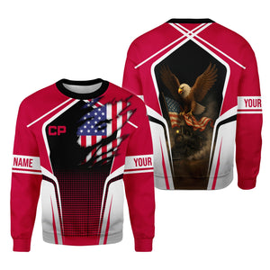 Railspirit Personalized Canadian Pacific Railroad Sweatshirt American Eagle Vintage Train Shirt