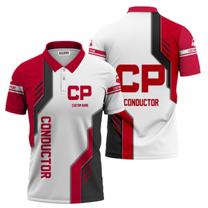 Railspirit Personalized Canadian Pacific Railroad Polo Shirt Unique Railway Style with Custom Job Train Shirt