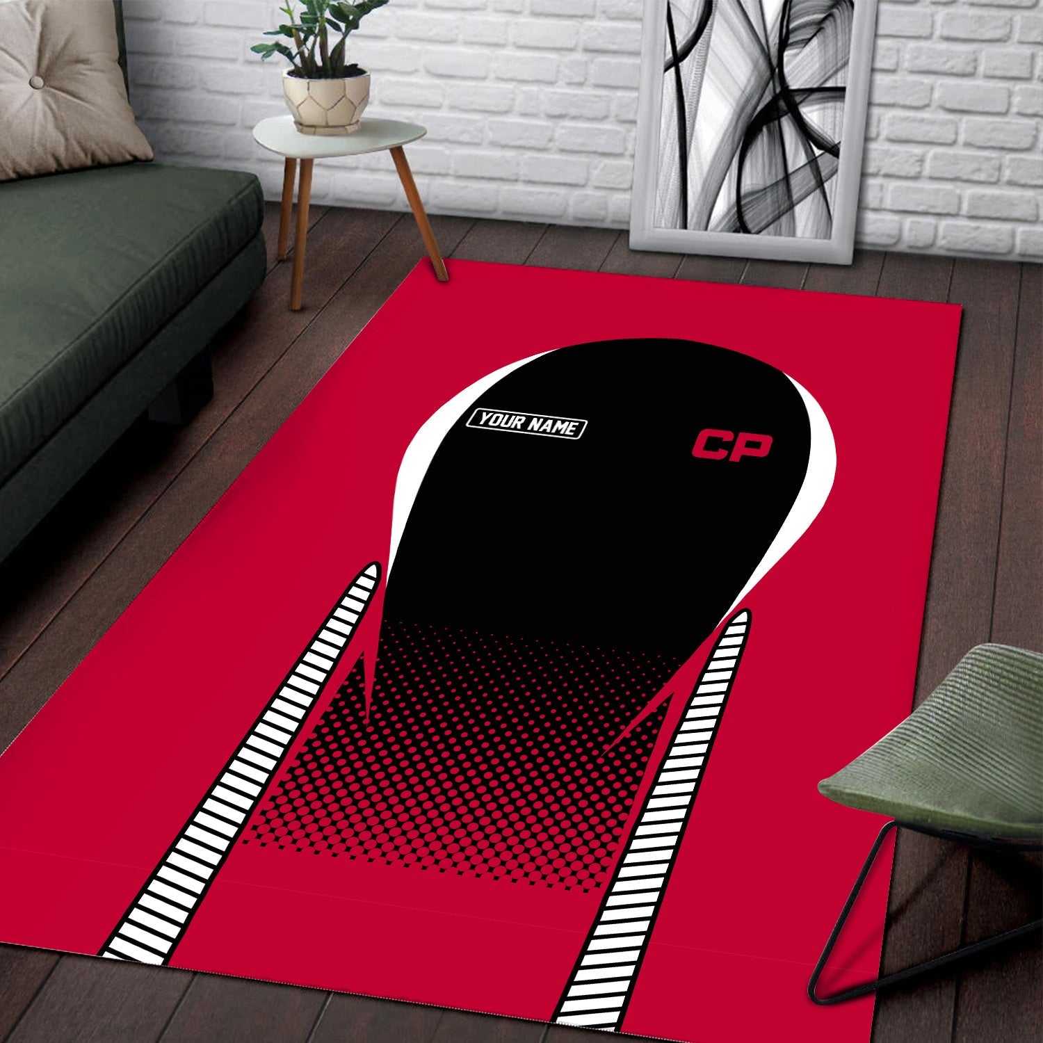 Railspirit Personalized Canadian Pacific Railroad Area Rug All Over Printed Rug