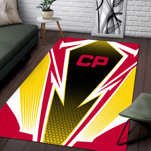 Railspirit Canadian Pacific Railroad Area Rug Lightning Graphic Style Rug Gift Idea For Train Lover