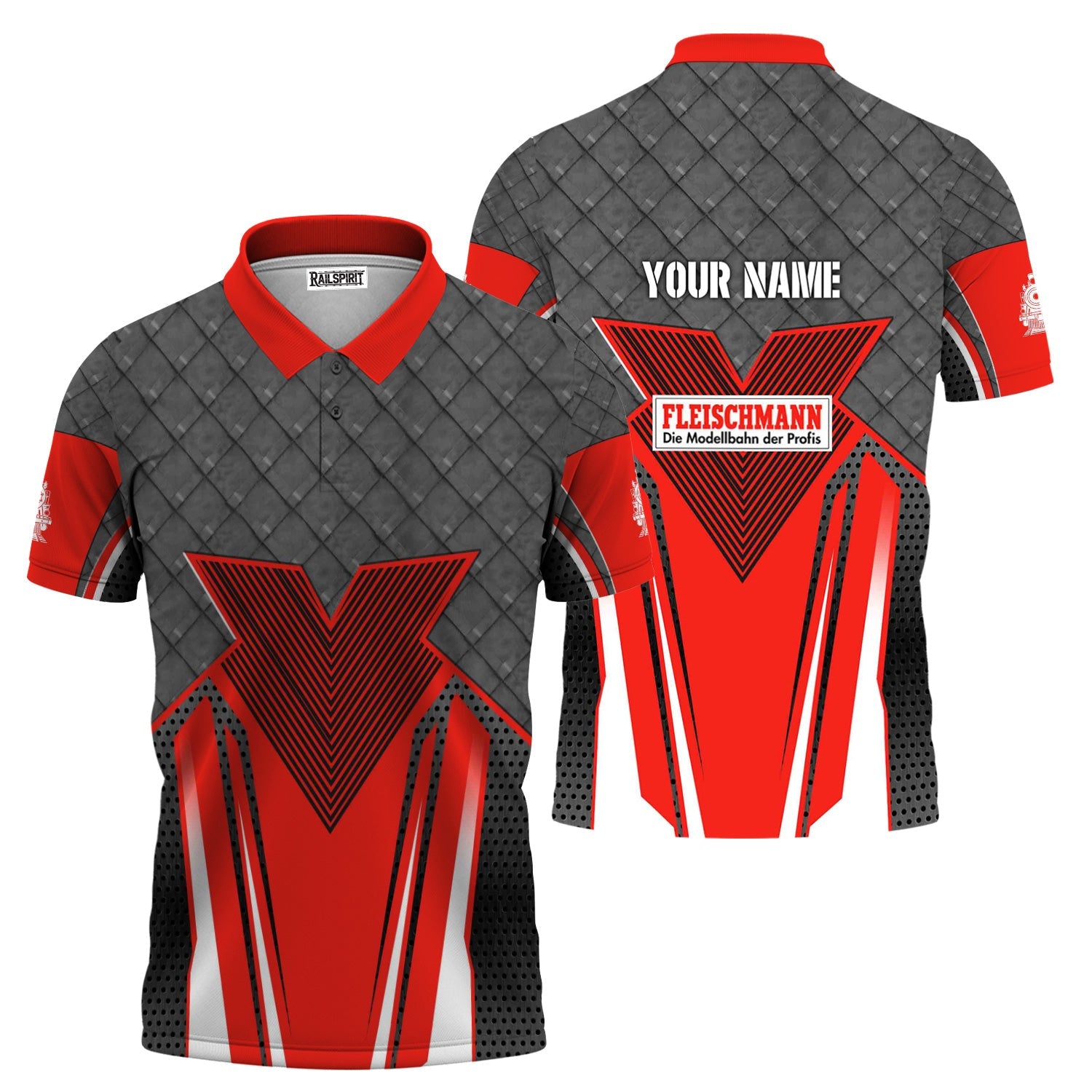 Railspirit Personalized Fleischmann And Western Railroad Polo Shirt Rugged Steel Vibes Train Shirt All Over Print