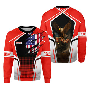 Railspirit Personalized Fleischmann And Western Railroad Sweatshirt American Eagle Vintage Train Shirt