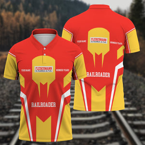 Railspirit Personalized Fleischmann And Western Railroad Polo Shirt Custom Year Railroader Shirt Gift Idea For Train Lover