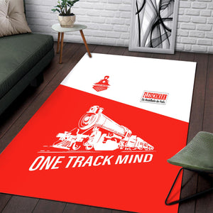 Railspirit Personalized Fleischmann And Western Railroad Area Rug One Track Mind Train Rug Gift Idea For Train Lover