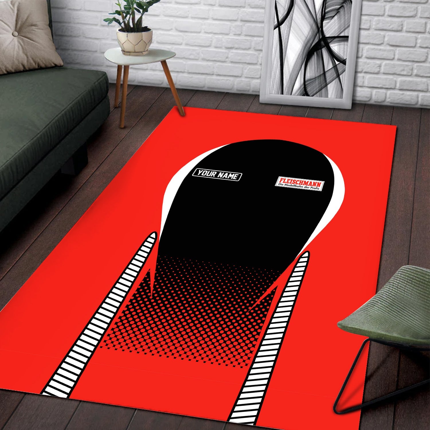 Railspirit Personalized Fleischmann And Western Railroad Area Rug All Over Printed Rug