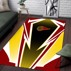 Railspirit Western Maryland Railway Area Rug Lightning Graphic Style Rug Gift Idea For Train Lover