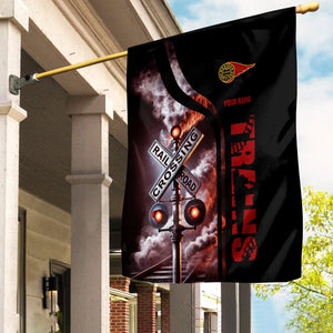 Railspirit Personalized Western Maryland Railway Garden Flag Railroad Crossing Sign Flag All Over Print