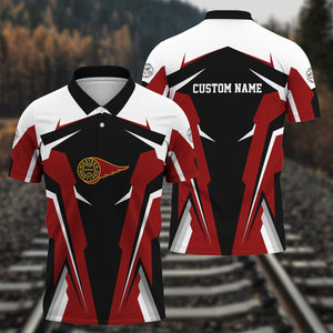 Railspirit Personalized Western Maryland Railway Polo Shirt Strong Line Style Train Unisex Shirt All Over Print
