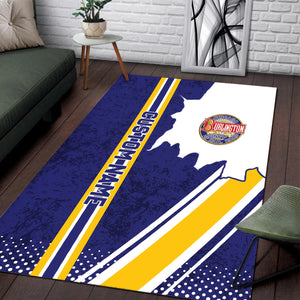 Railspirit Personalized Chicago, Burlington and Quincy Railroad Area Rug Vintage All Over Printed Rug