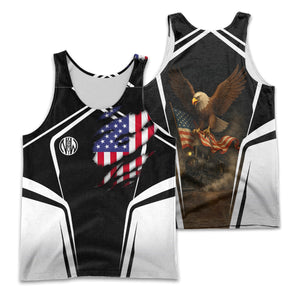 Railspirit Personalized Norfolk and Western Railway Men Tank Top American Eagle Vintage Train N&W Shirt